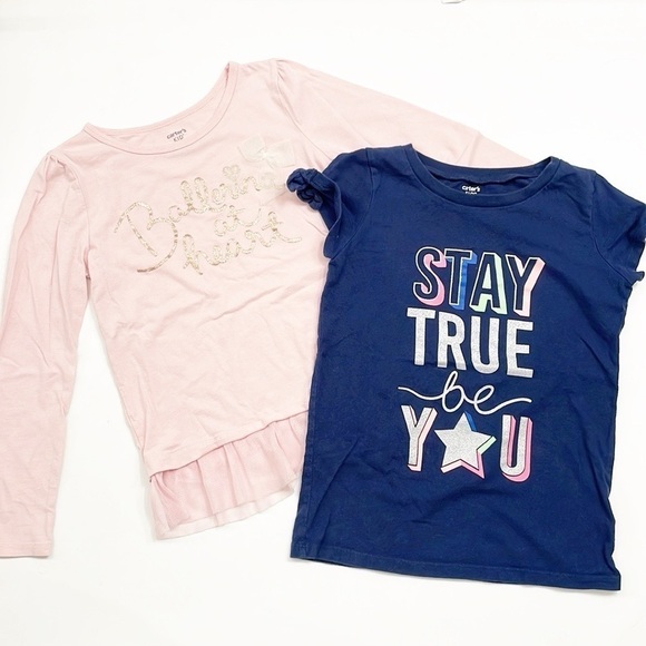 Carter's girls long and short sleeve tops - Picture 1 of 3
